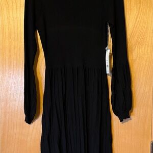 Draper James Black Long Sleeve Dress